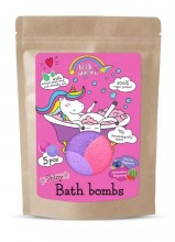 Unicorn effervescent bath bombs