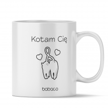 Ceramiczny kubek Kotam Cię - produkt licencyjny