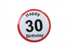 Happy Birthday Badge - 30