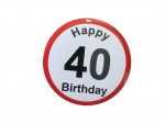 Happy Birthday Badge - 40