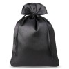 Атласная сумка 10 х 15 см - черная