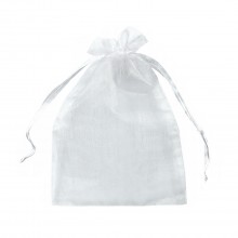 Organza bag 10 x 15 cm - White