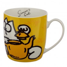 Porcelain mug Simon's cat orange