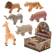 Gumowe figurki - zwierzęta safari