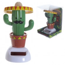 Solar figurine - Cactus in a sombrero