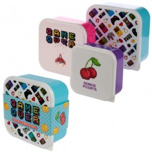 Set of 3 Game Over breakfast boxes