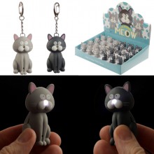 Cat Keychain with Sound & LED