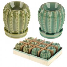 Ceramic fireplace for fragrance oils - cactus