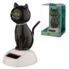 Figurka solarna czarny kot