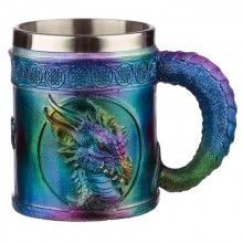 Rainbow dragon mug - decorative