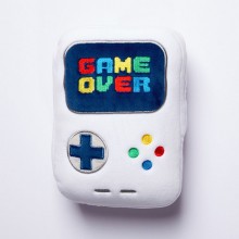 Game Over plush travel pillow and eye mask