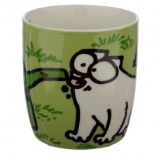 Porcelain mug Simon's green
