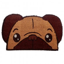 Doormat dog pug -  coconut fiber