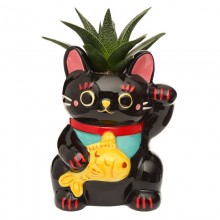 Ceramic flowerbed Cat of Happiness Maneki Neko