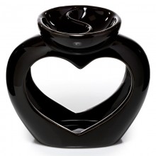 Ceramic fireplace heart for essential oils and wax
