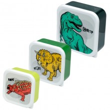 Set of 3 breakfast boxes - Dinosaurs