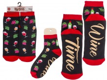 Wine Time socks made of ABS - universal size
