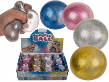 Anti-stress ball with glitter