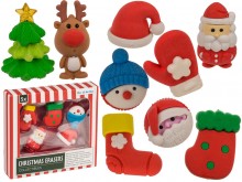 Christmas erasers - 5 pieces