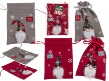 Felt gift bag with Santa Claus - Merry Christmas