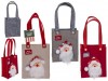 Felt gift bag with Santa Claus - Merry Christmas
