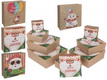 Set of 8 gift boxes - Merry Christmas