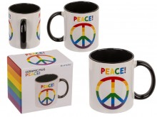 Peace mug in Rainbow Colors - Harmony for Every ...