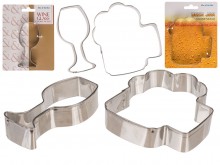 Cookie cutter - a mug of beer or a glass of wine