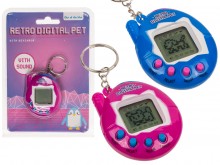 Keychain with a retro game console - Digital pet