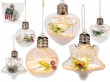 LED Christmas tree pendant - bauble