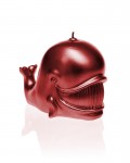 Whale Candle - Metallic Red