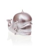 Whale Candle - Metallic Silver
