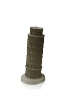 XXL Tower of Pisa Candle - Beige