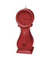 XXL Vintage Clock Candle - Metallic Red