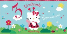Zaproszenie Hello Kitty - 3 urodzinki - 10 sztuk ...