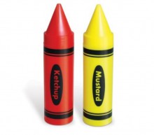Crayon Ketchup and Mustard Holder