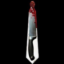 Party tie Bloody knife