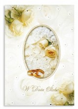 Książeczka - W dniu ślubu ( kwiaty + obrączki)