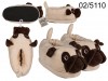Pug slippers size 31-36 for children