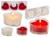 Scented heart candles - set of 3