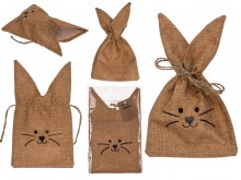 Jute gift bag - Easter bunny