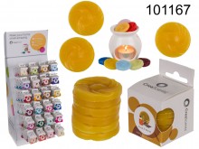 Fireplace aromatic wax 6 discs: Musk and wood