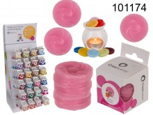 Fireplace aromatic wax 6 discs: Musk and flowers