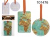 Luggage tag World map
