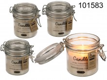 Scented candle in a jar with a clip - a mix of ...