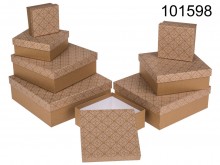 A set of 8 boxes - kraft paper flowers
