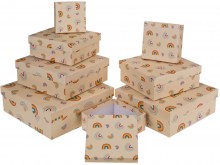 Set of 8 boxes - rainbow