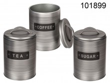 Can for coffee, tea and sugar