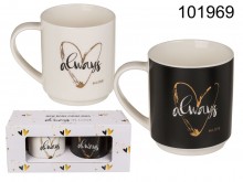 A set of Always in love mugs