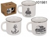 Stoneware retro mug - Marine